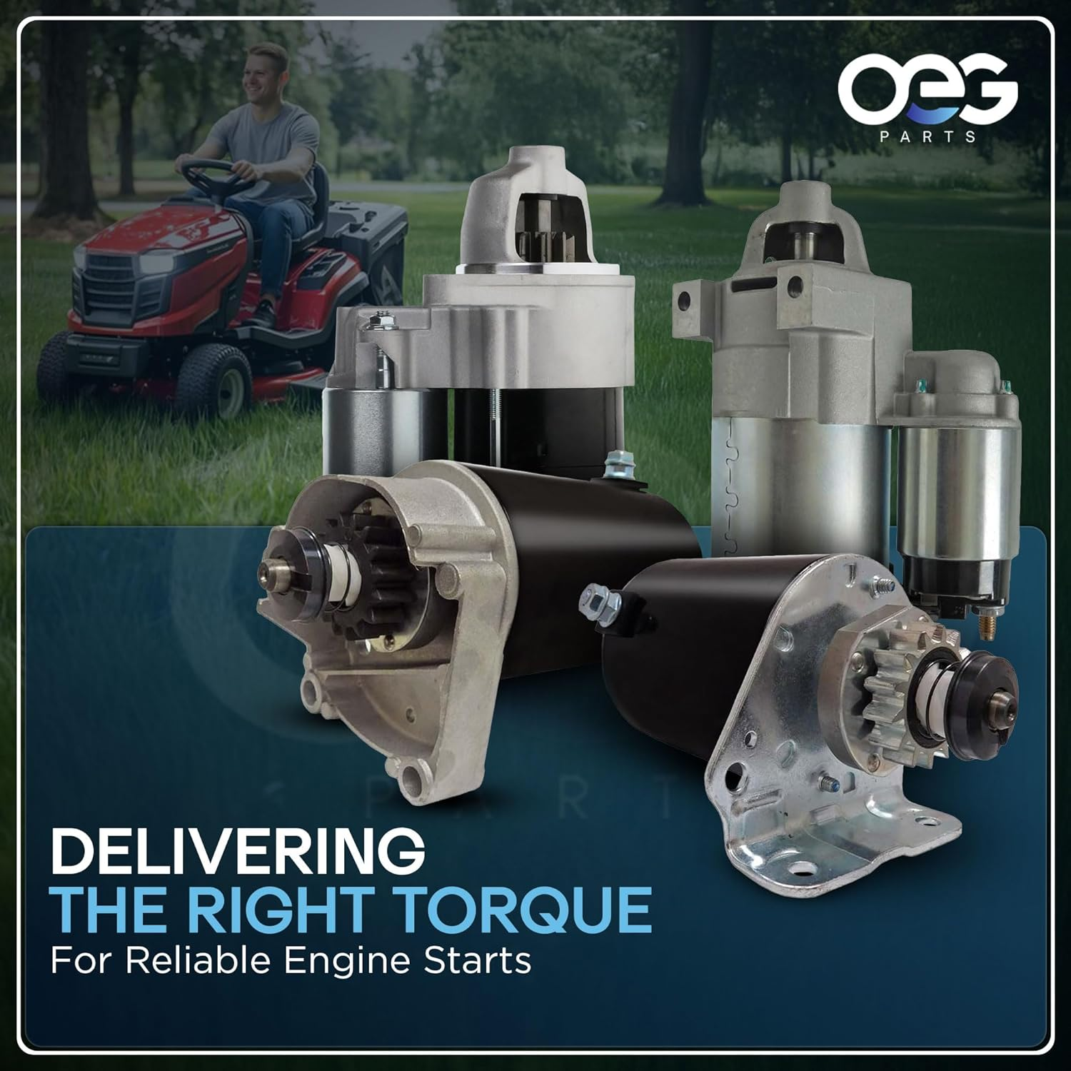 OEG Parts New Starter Motor Upgraded Heavy Duty Gear Compatible with Kohler Cub Cadet New Holland Lawn Mowers 32 098 08-S, 3209801S, 3209803S, 3209804S, 32 098 03-S, KH-32-098-01-S, KH-32-098-03-S image number 5