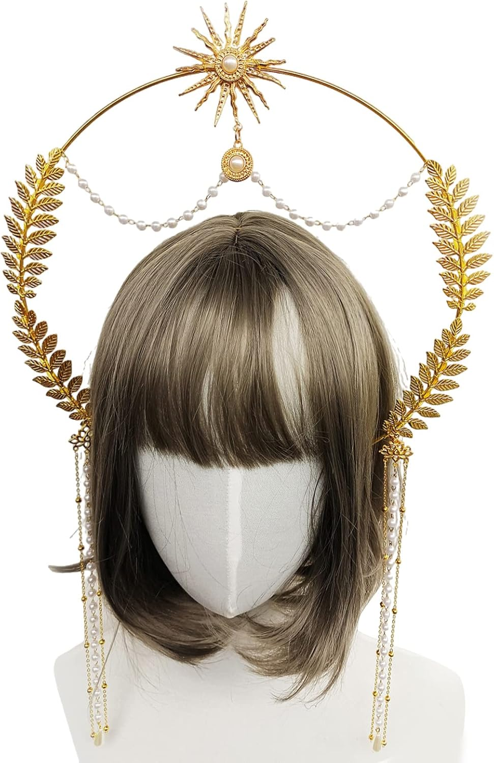 Halo Crown Headband Virgili Wedding Headband Sun Headband Boho Tiara Headdress Party for Women