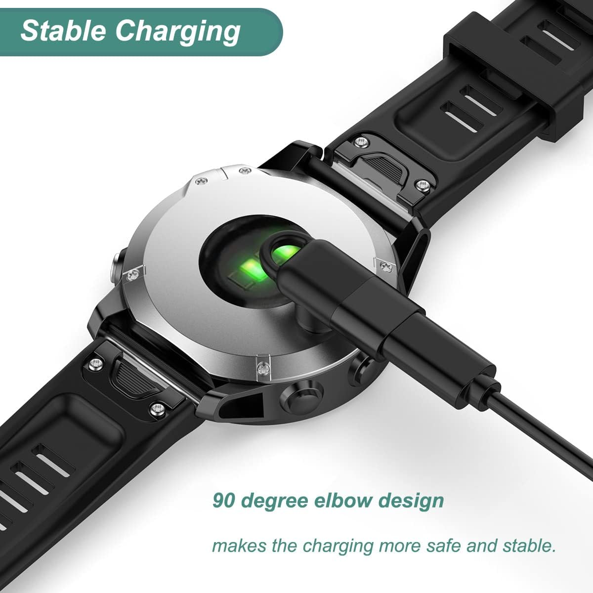 USB C Charger Adapter for Garmin Watch Fenix 8 7X 7S 7 Pro, Forerunner 965 955 945 935 745 265 255 245 165 55 45, Approach S10 S12 S40 S42 S60 S62 S70, Vivoacitve 3 4 5, Instinct, Venu 2 2S 3 (1) image number 1