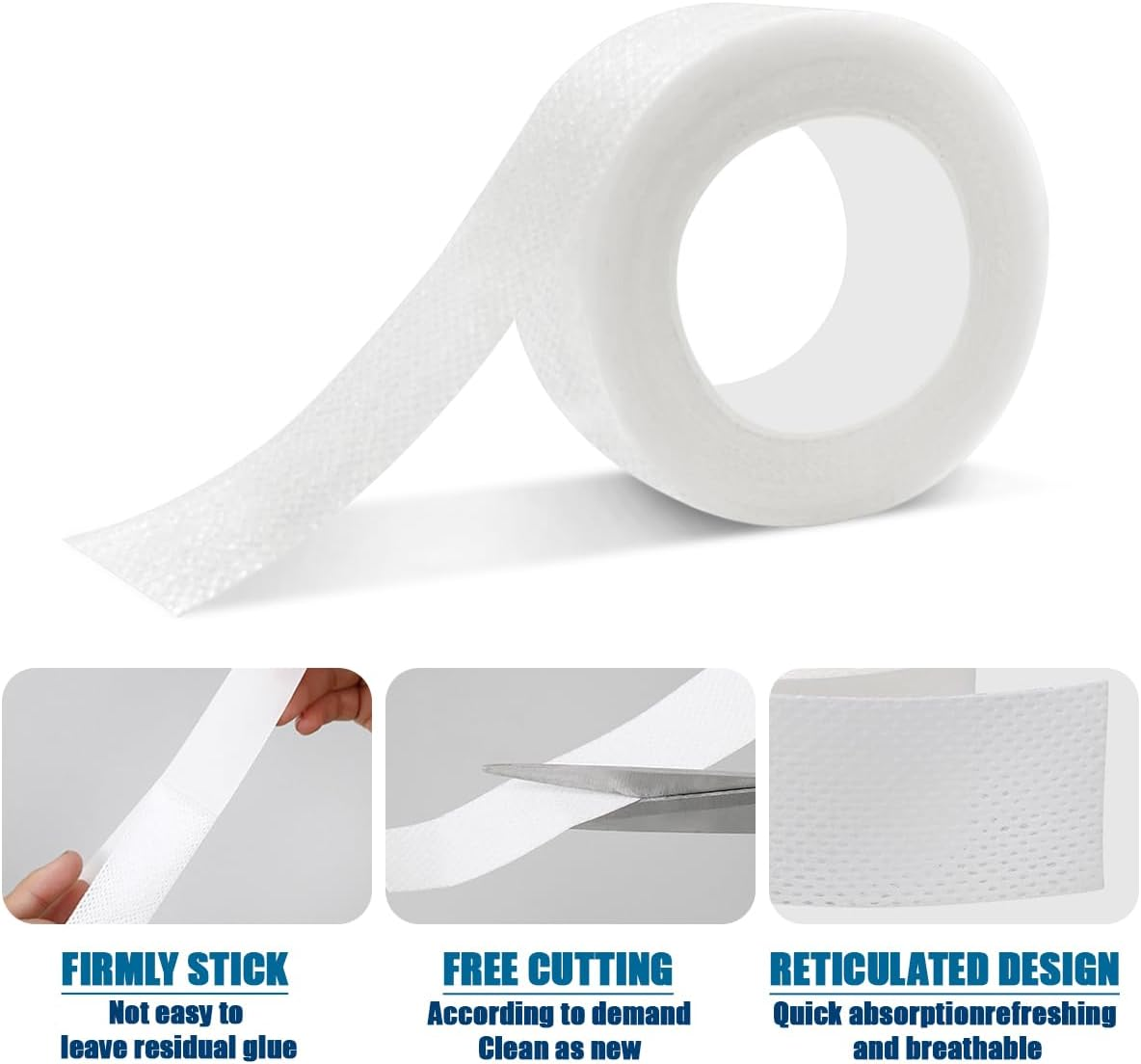 NILLOS Adhesive Collar Protection Pads, 2 Rolls Collar Sweat Pad Set for Blouses, Golf Caps, Shirts, T-Shirts, Tennis Visors (8M X 2.5Cm/Rolls) image number 4