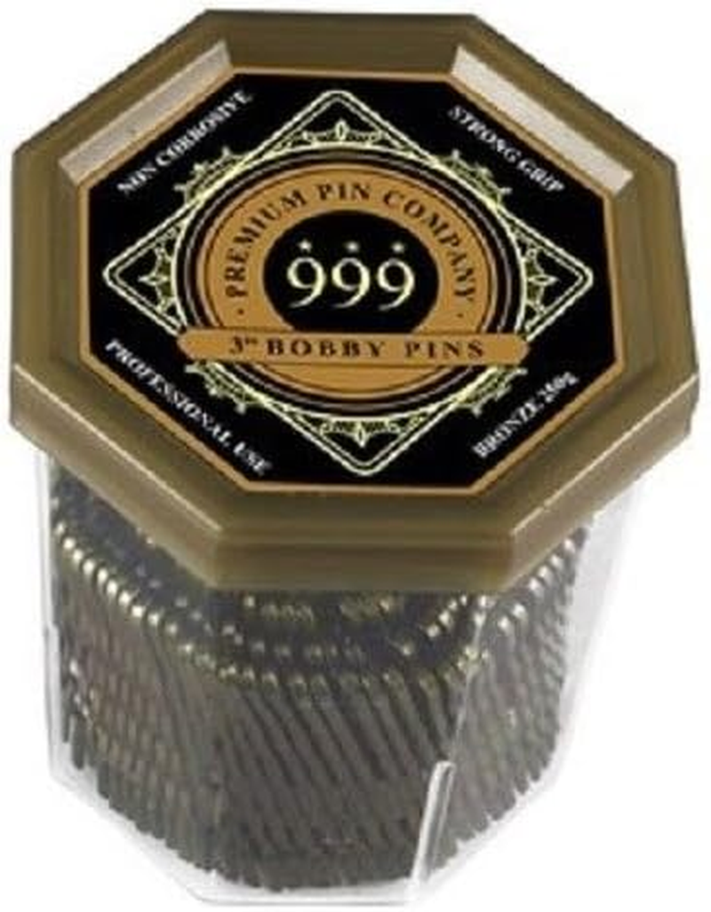 999 Bobby Pins Bronze 3" - 250G Tub