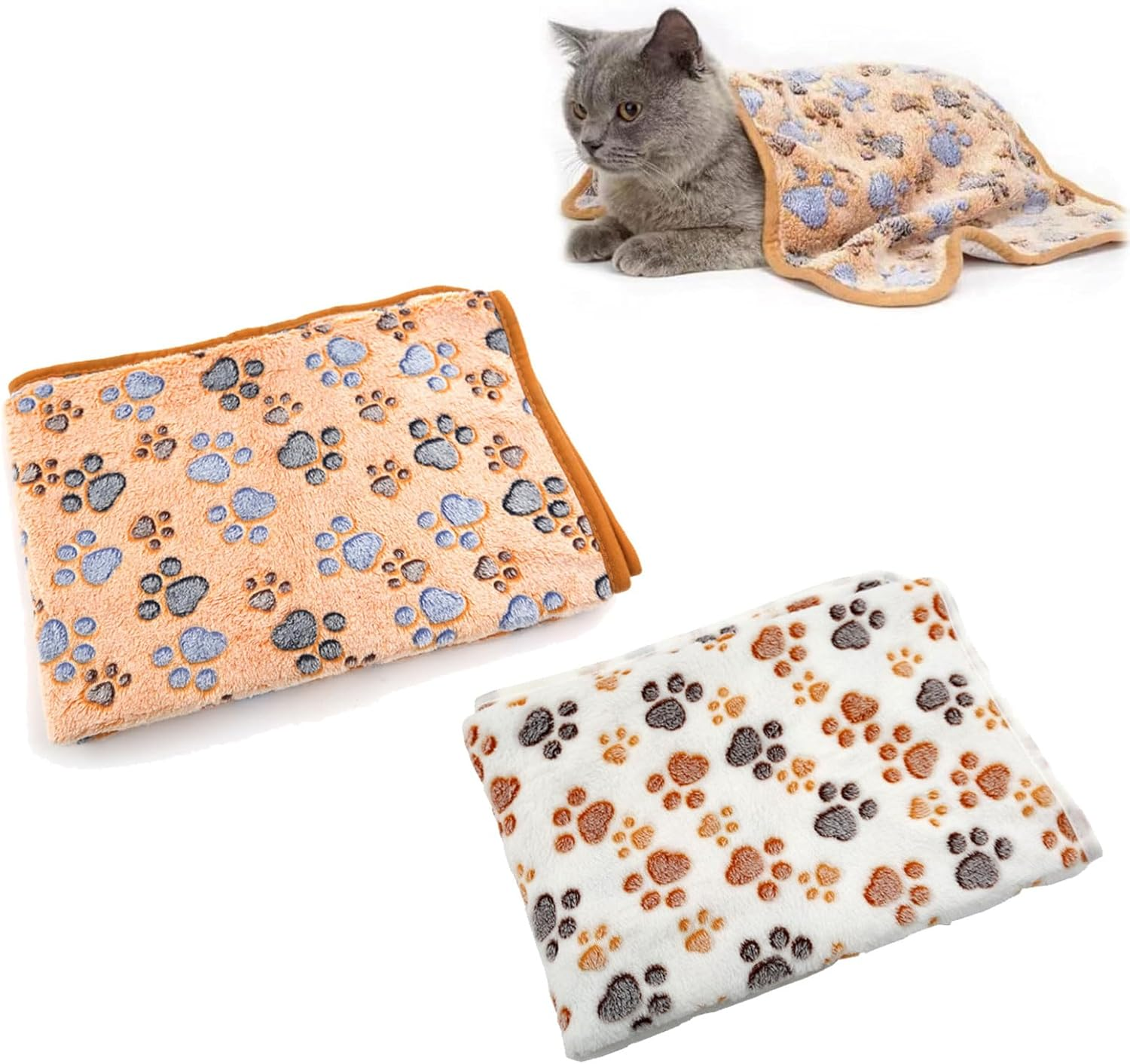 Cat Blanket, Dog Blanket, Dog Blanket, Washable, Double-Sided Pet Blankets, Animal Sleeping Deck, Soft Warm Pet Blankets, Pet Blanket, Flannel, Dog Blanket, Cuddly Blanket, (40 X 60 Cm) image number 5