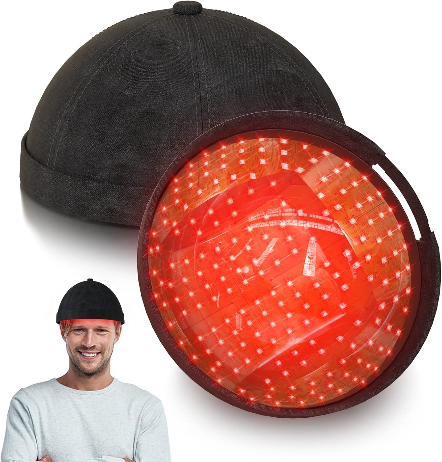 KTS Red Light Therapy Hair Growth Helmet, 236 Diodes Hair Growth Cape, FDA Cleared Hair Growth Device, Hair Loss Treatment for Men and Women Thinning Hair, Restore Hair Thickness image number 5