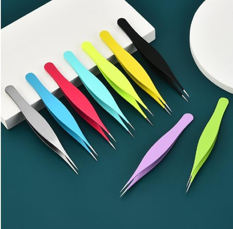 Men'S Perfect Eyebrow Plucking Tweezers Beauty Tools False Eyelash Tweezers (Black, One Size) image number 3