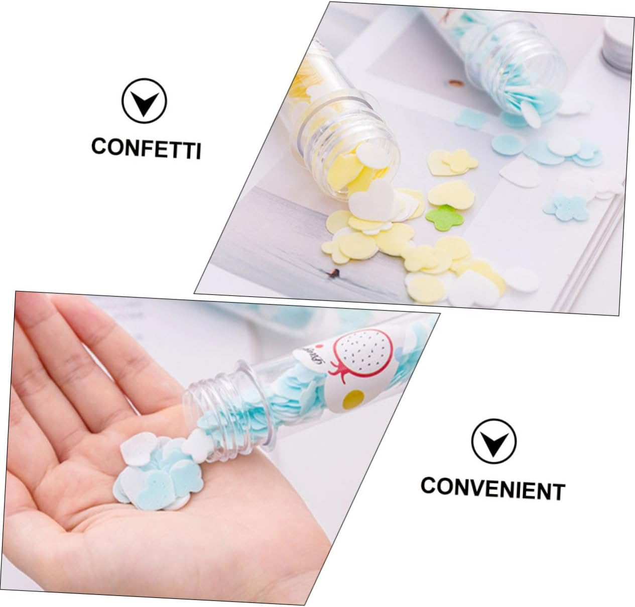 VANZACK 4Pcs Portable Scented Foaming Soap Slices Disposable Bath Soap Petals Travel-Friendly Flakes for Outdoor Hand Washing image number 5