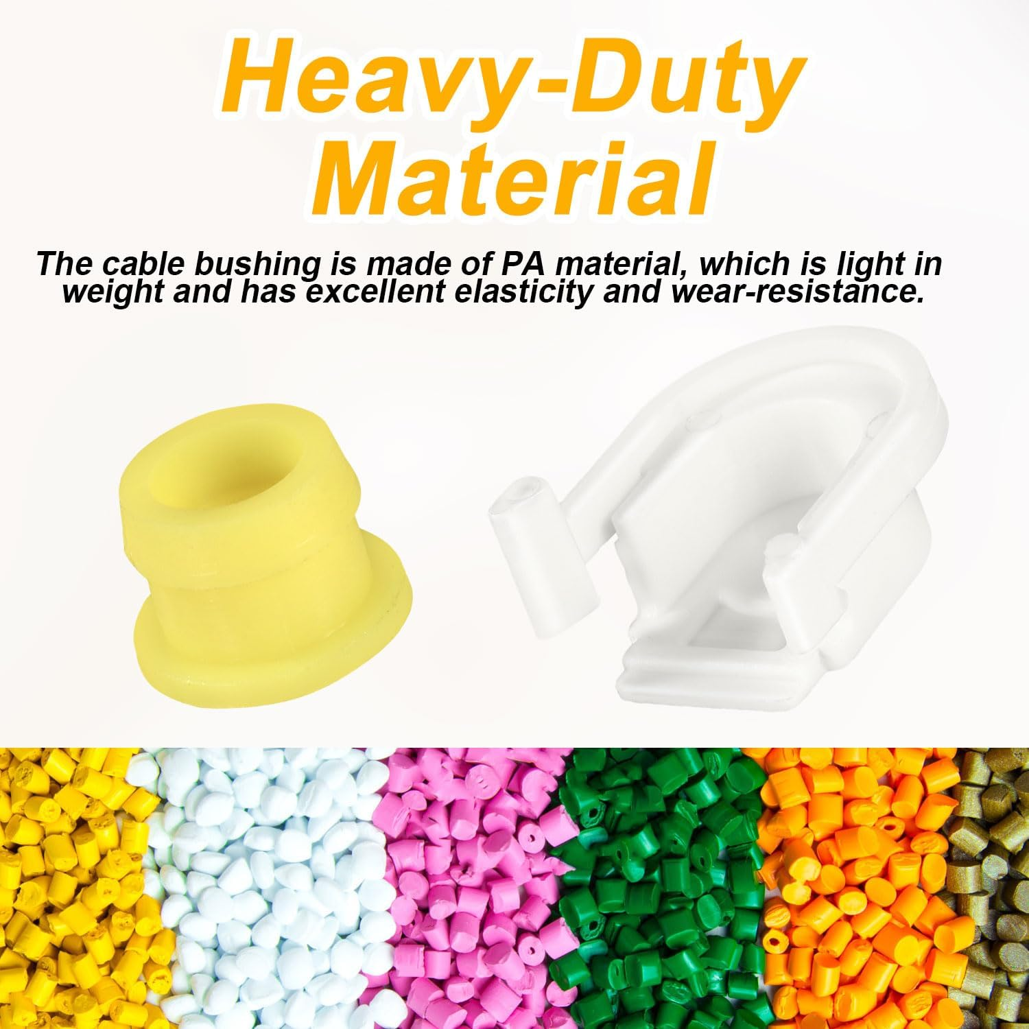 2Pcs Transmission Shifter Bushing Set, OEM# KV6Z-7K340-A Transmission Shifter Cable Bushing and Cap Shift Cable Connector Bushing Car Accessories Compatible with Ford image number 1