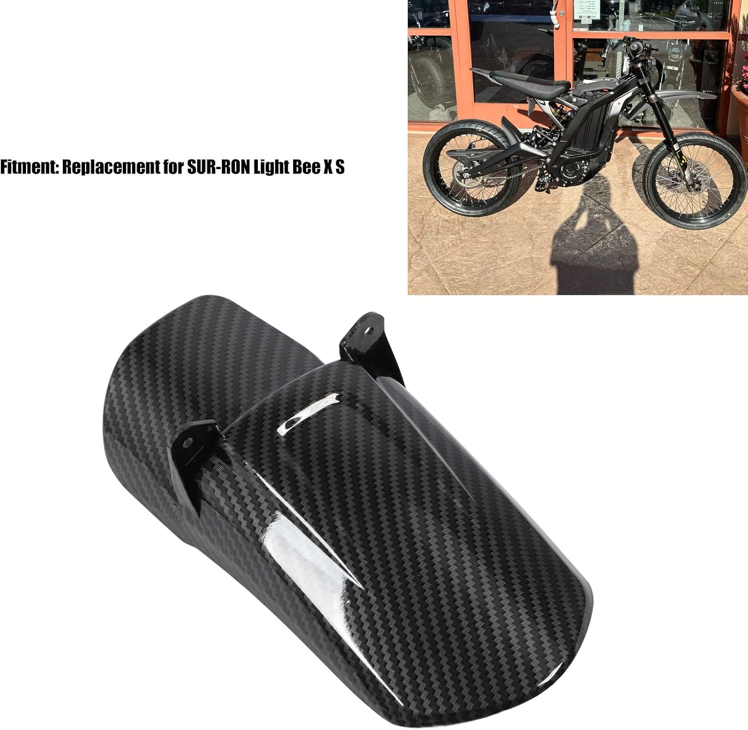 Talaria Xxx,Talaria Sting,Motorcycle Rear Mudguard Carbon Fiber Pattern Protection Dynamic Upgrade