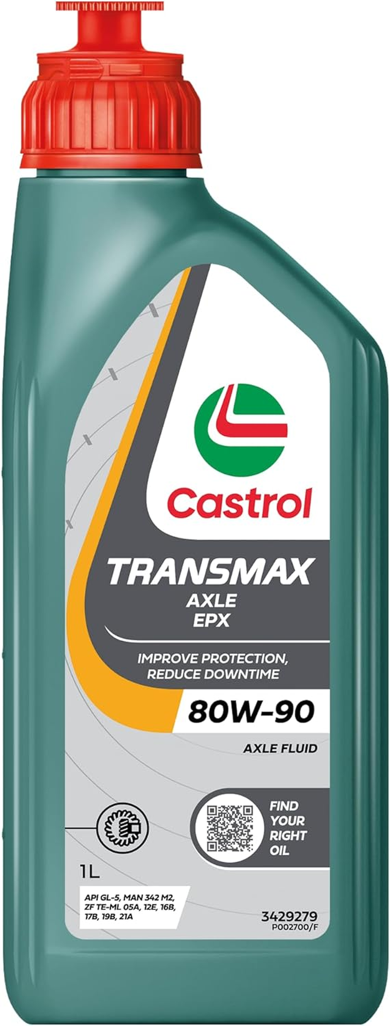 Castrol EPX 80W-90 Transmax Axle Automotive Gear Oils 1 Litre image number 1