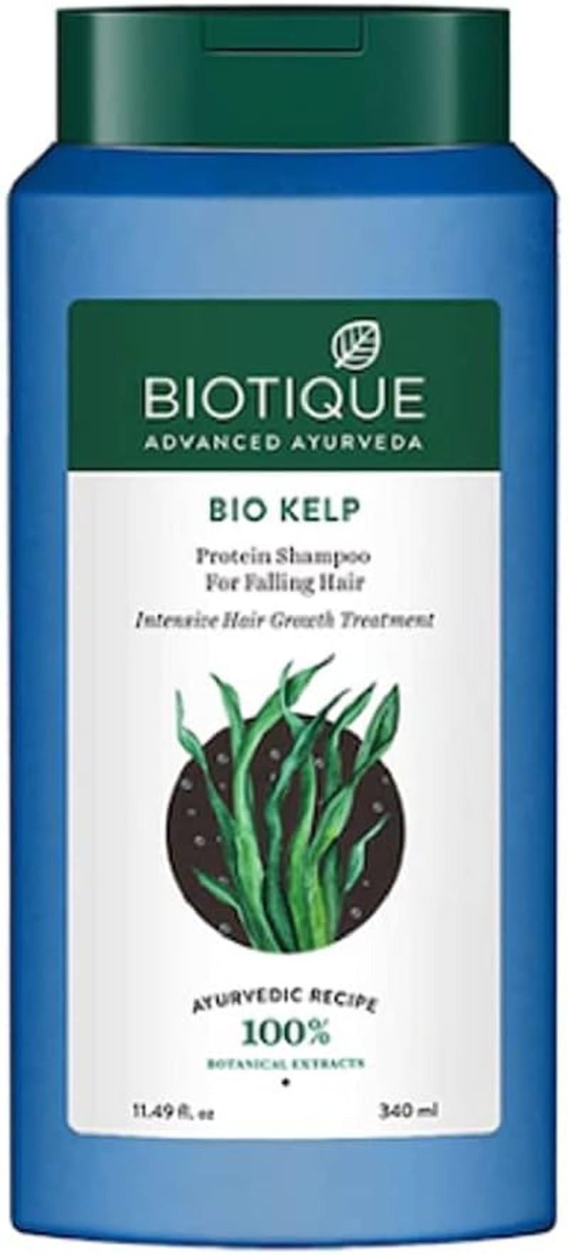 Biotique Bio Kelp Protein Shampoo for Falling Hair,340Ml|Bio Bhringraj Therapeutic Hair Oil for Falling Hair, 200Ml|Set of 2 Items
