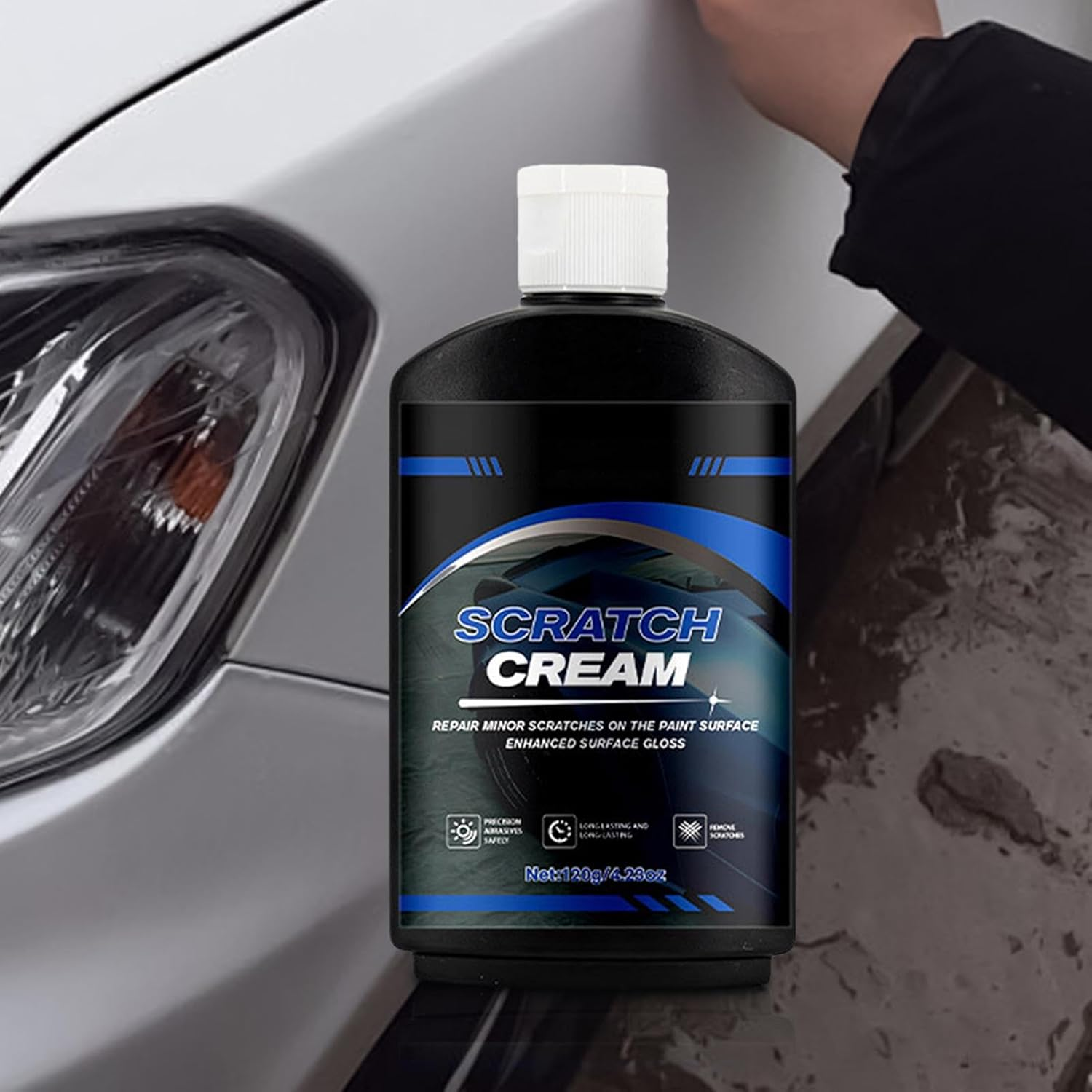 Car Scratch Remover, Auto Scratch Remover Repair Protection, Vehicle Scratches Repair Wax, Car Polishing Wax Remover for Car Paint image number 3