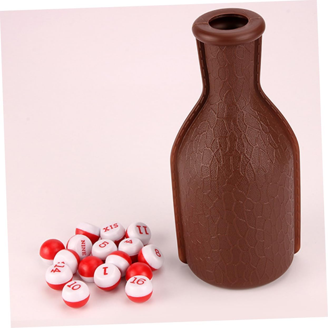 Kisangel Set Snooker Pool Balls Billiard Accessories Pool Table Accessories Party Favor Balls Tally Balls and Snooker Pool Bottle Dice Billiards Accessory Dice Bottle Number image number 1