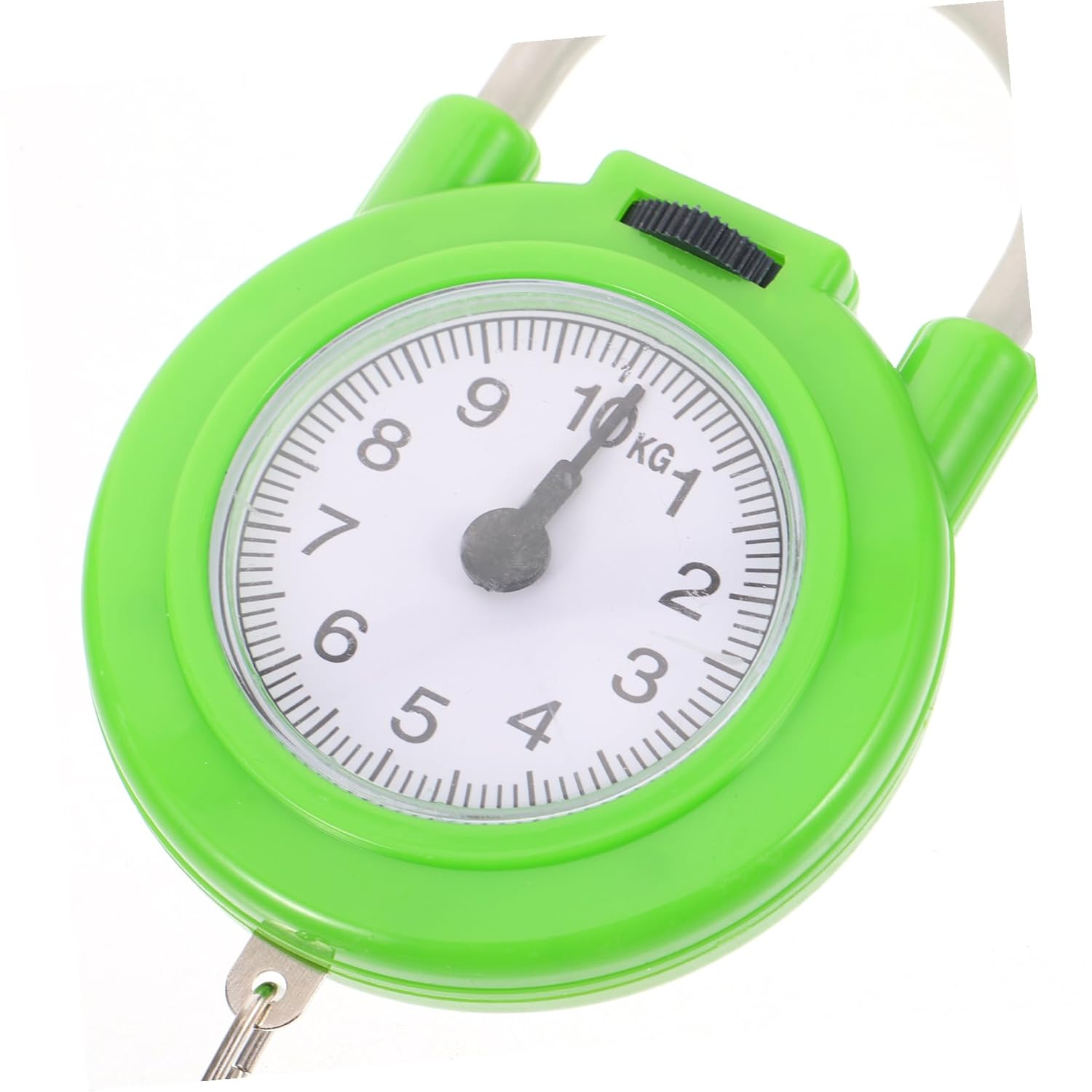 WEKADRIN Portable Manual Spring Luggage Scale with Hook High Precision Travel Suitcase Weight Scale Fluorescent Green