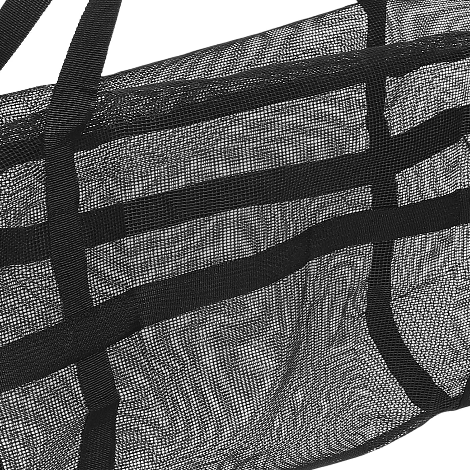 CONGARTENO Large Mesh Duffle Bag for Sports Equipment with Dual Straps Basketball and Soccer Storage Bag for Gym Swimming Diving and Outdoor Activities Ergonomic Shoulder Carry