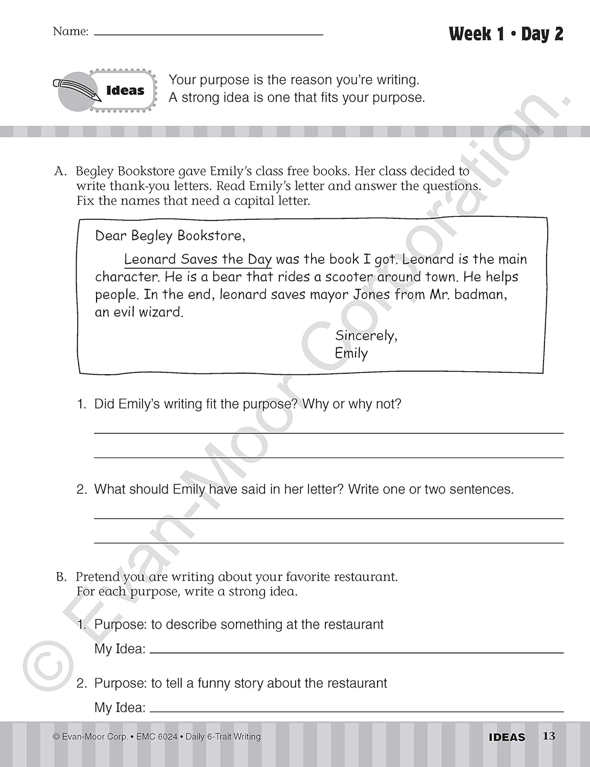 Daily 6-Trait Writing, Grade 4 Teacher Edition image number 2