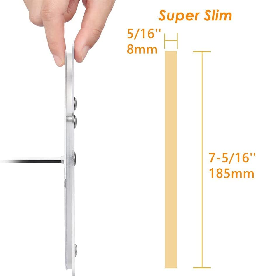 12V LED Ceiling Light, Dia 185Mm 9W RV Boat Panel Dome Light Dimmable with Blue Light Touch Switch, DC 24V 720LM 3000K Surface Mount for Camper Van Caravan Truck Motorhome Interior Lighting image number 3