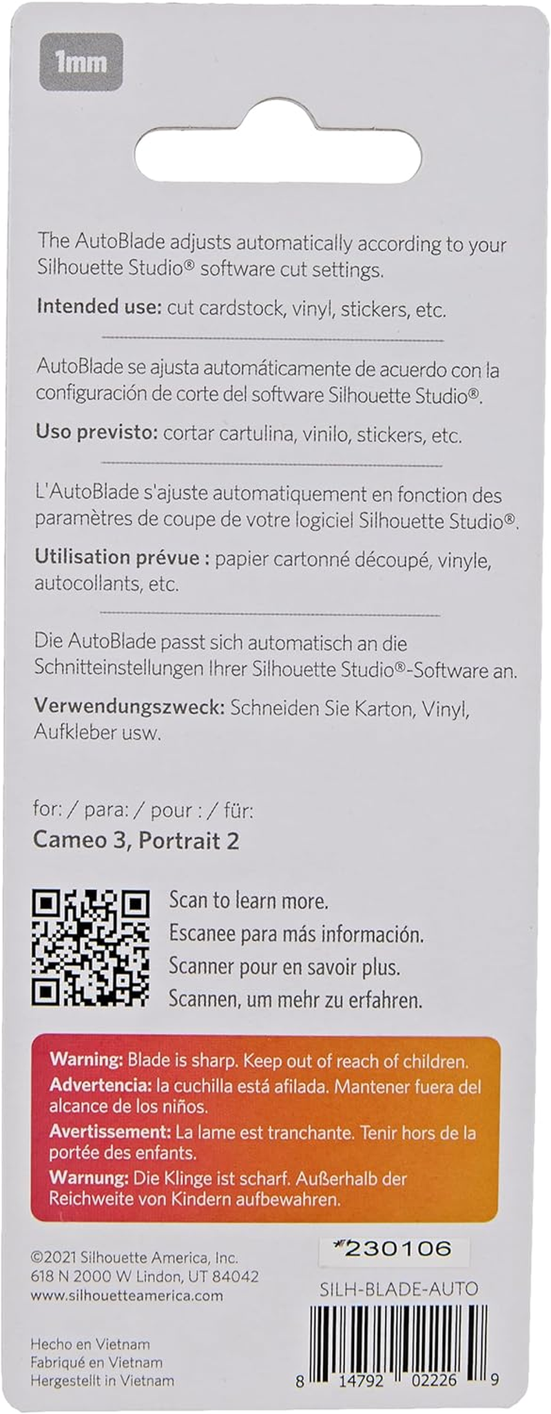 Silhouette SILHBLADEAUTO Cameo 3 Auto Blade Replacement image number 3