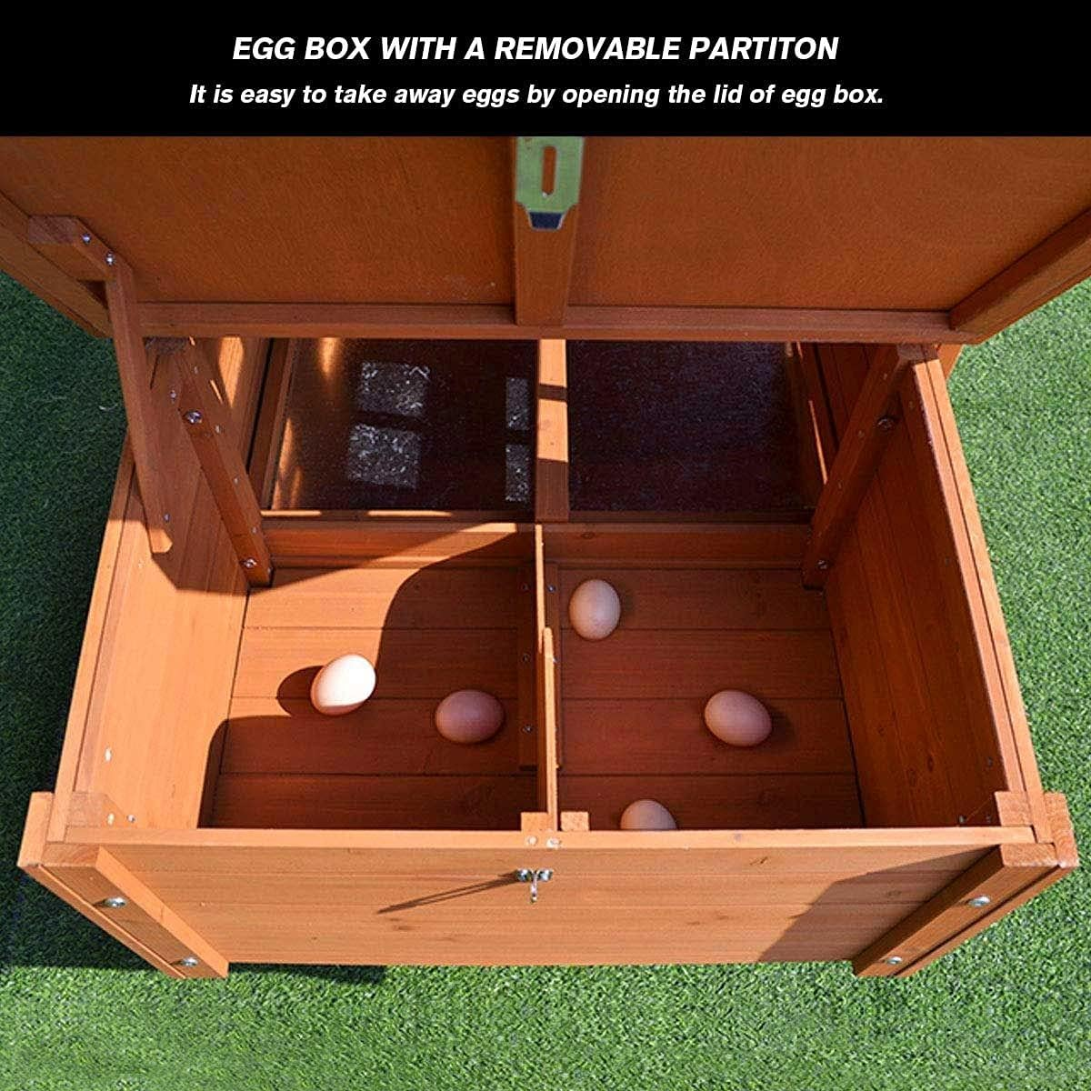 Petscene Chicken Rabbit Coop Wood Hen House Hutch Poultry Cage 284Cm image number 5