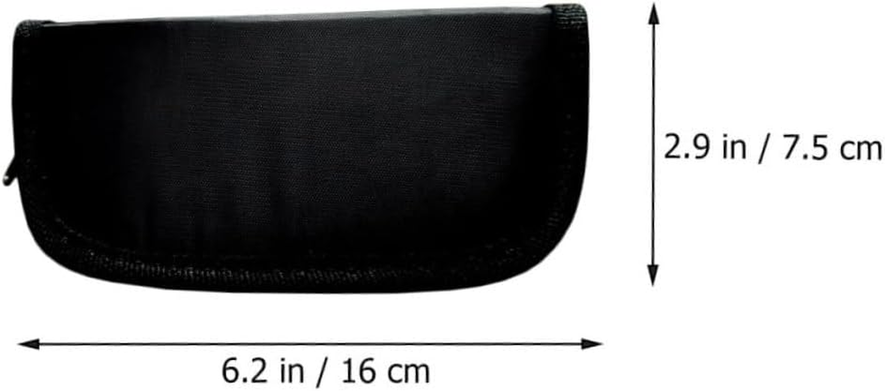 MUELODSIC Zippered Oxford Cloth Darts Wallet with Partition Compact Lightweight Organizer Pouch for Travel and Outdoor Use Black image number 3