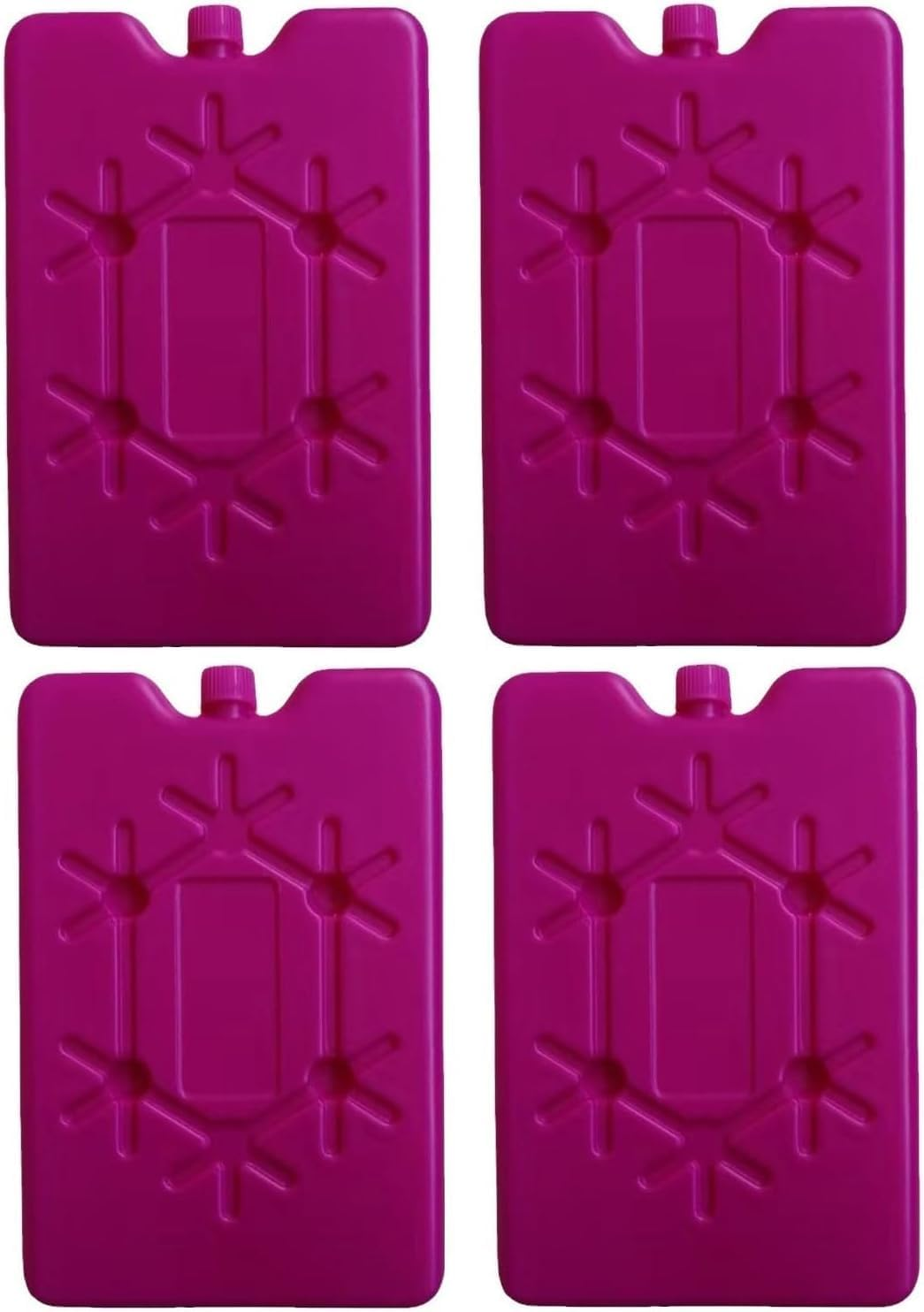 Ice Pack，Ultra-Thin Reusable Ice Packs for Lunch Boxes, Coolers & Breastmilk Bags - Long-Lasting Cooling Solution to Keep Food Fresh 4Pack (Rose Red) image number 2