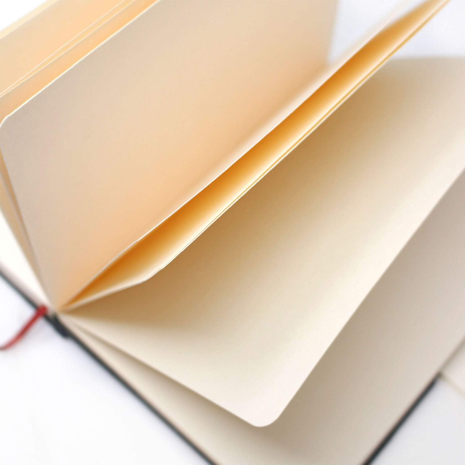 Artway Doodle - Orange Leather Journal/Sketchbook - 150Gsm Cartridge Paper - 175 X 125Mm - 82 Pages - Mandarin - Mandarin image number 2