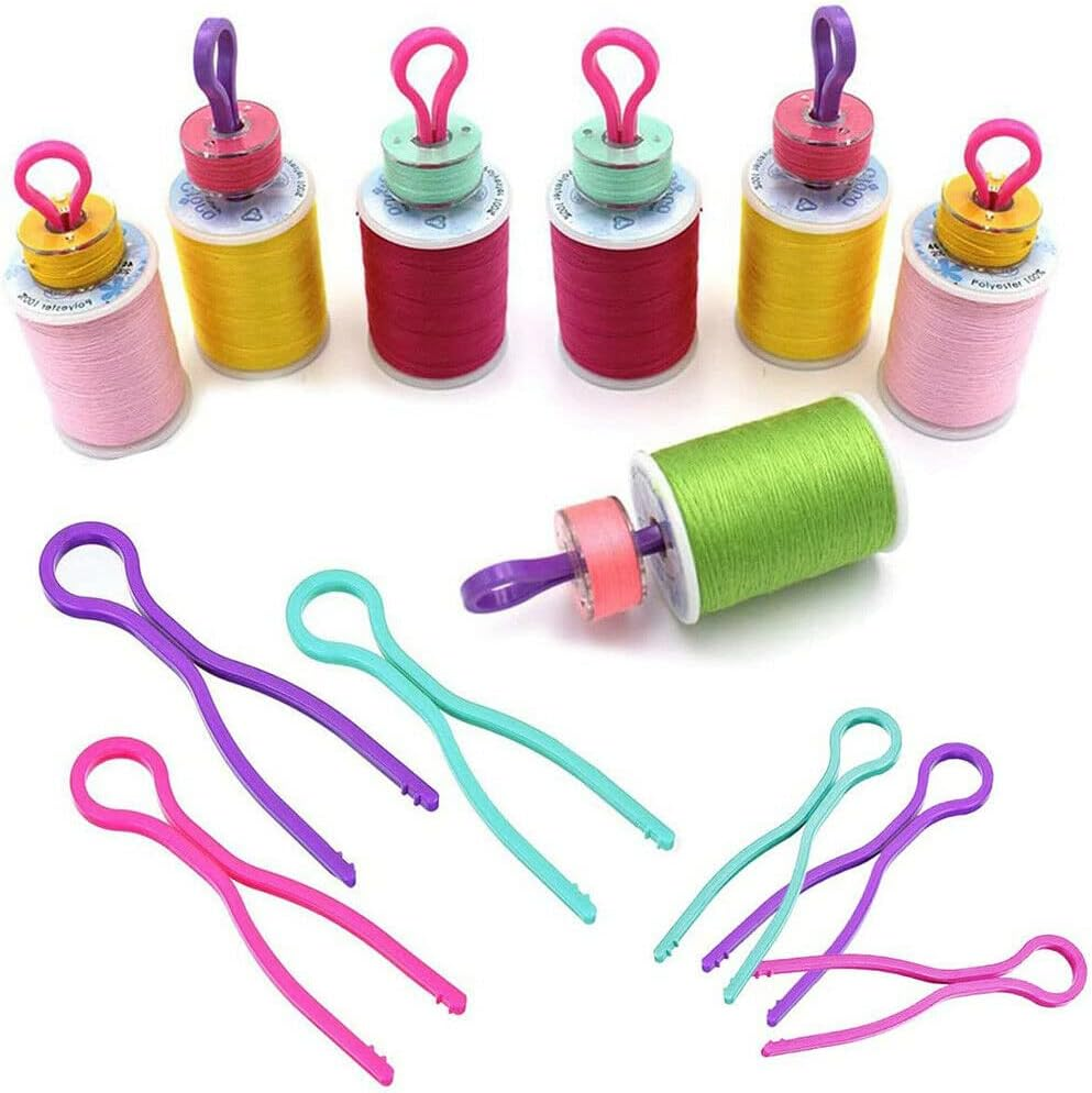 60X Sewing Spool Thread Bobbin Holder Clamp Clips Bobbin Buddies for Embroidery image number 5