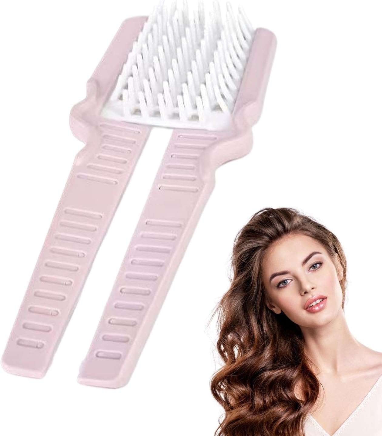Detailer Brush, Foldable Detailing Brush, Wet Detailing Brush, Dry Detailing Brush, Vented Hair Brush, Wet and Dry Usage Gentle Detangling Vented Design for Faster Drying Straight Curly Hair image number 6