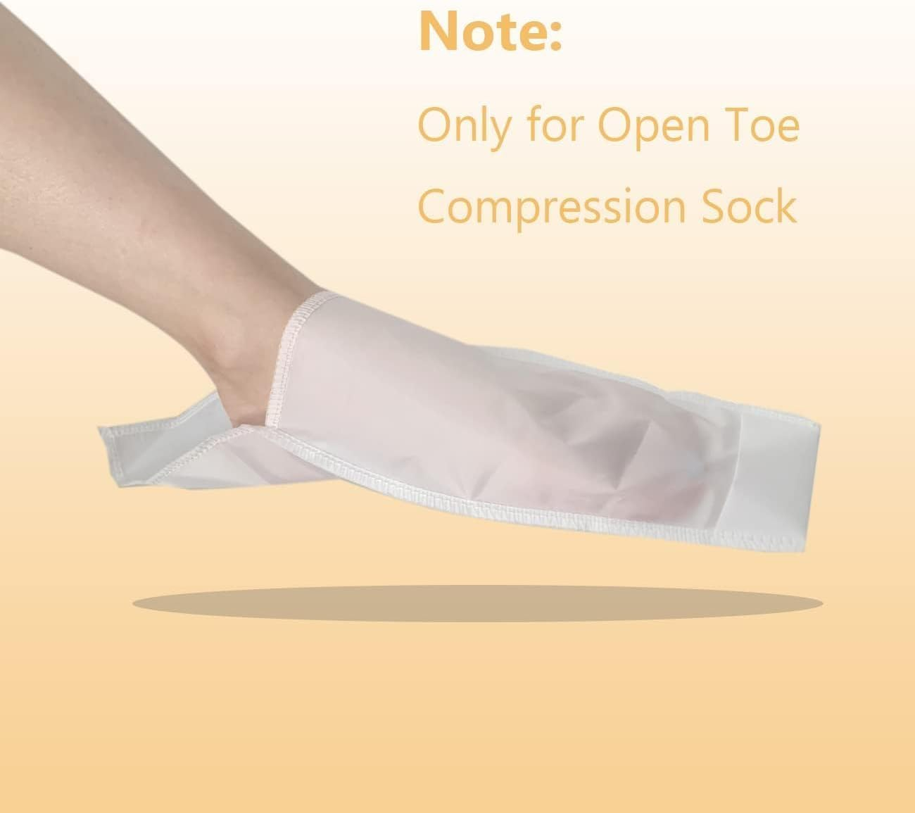 Open Toe Compression Sock Aid for Easy Slide - Slip Stocking Applicator to Help Assist Put on for Elderly, Disabled, Pregnant, 1 Pair (Pack of 1) image number 2