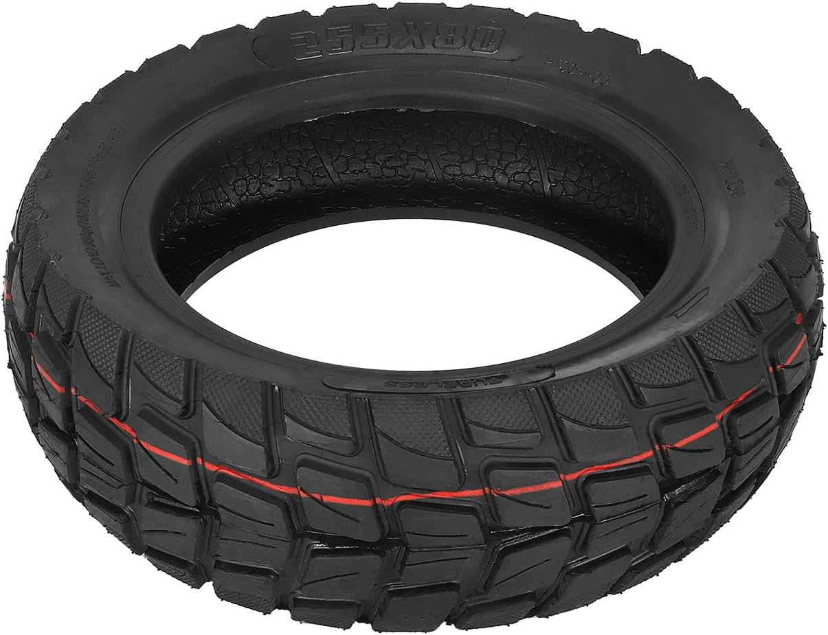 VOLOHAS 255 X 80 Off-Road Tubeless Tyres, 10 Inch Replacement Wheels Tyres for Zero 10X Electric Scooter, Thickened Front and Rear Tyres Replacement (Pack of 2) image number 6