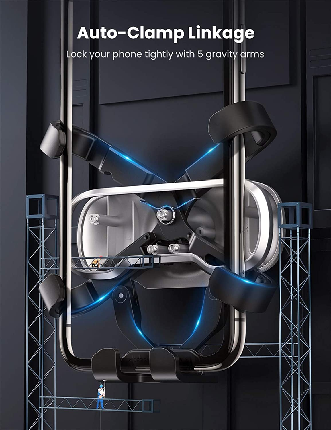 UGREEN Gravity Drive Air Vent Car Mount Phone Holder - 80539 image number 5