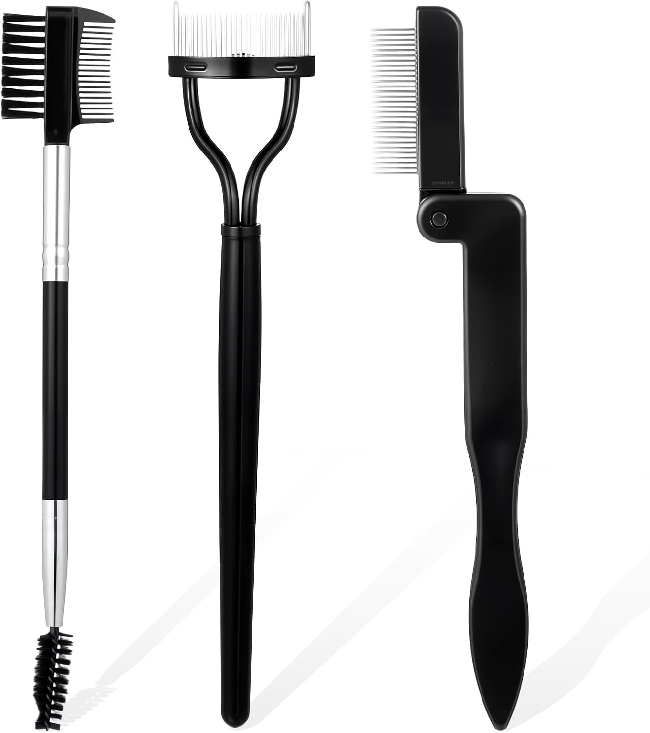 3PCS Eyelash Comb Lash Separator Lash Spoolie Mascara Applicator Definer Lashs Comb Eye Makeup Brushes for Combing Separating Lashes image number 5