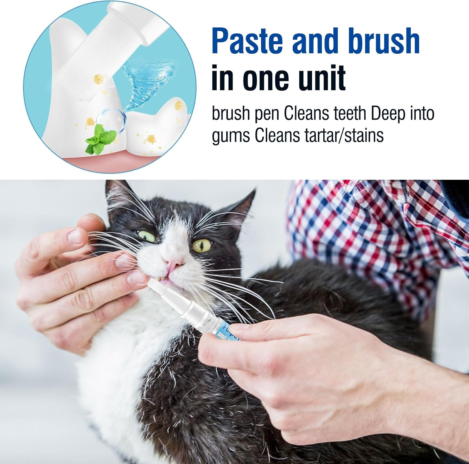 5PCS Pet Toothbrush Pen,Teeth Brightening Pen for Dog-Pet Dog/Cat Teeth Cleaning Pen for Dental Care,Dogs Cats Natural Plants Tartar Remover Tool image number 6