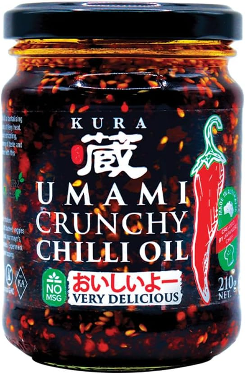 Kura Crunchy Umami Chilli Oil 210G image number 1