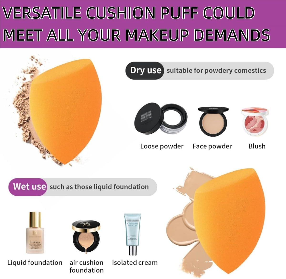 HIDOSNG Makeup Brush Set -8-In-1 Brushes: Eye Makeup Brushes、Foundation Brush、 Concealer Brush、 Blusher Brush Premium Synthetic Makeup Brushes Premium Brush Kit (11PCS) image number 1