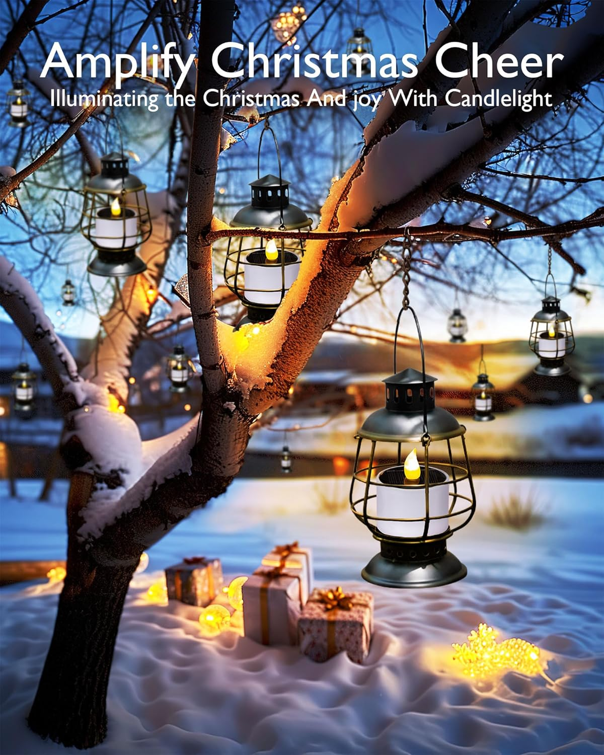 Homemory Solar Candles Outdoor Waterproof, Dusk to Dawn Outdoor Lighting, Reusable LED Tea Light Candles for Lantern Garden Camping and Home Decor, 2.3''X2'', Pack of 6 image number 5