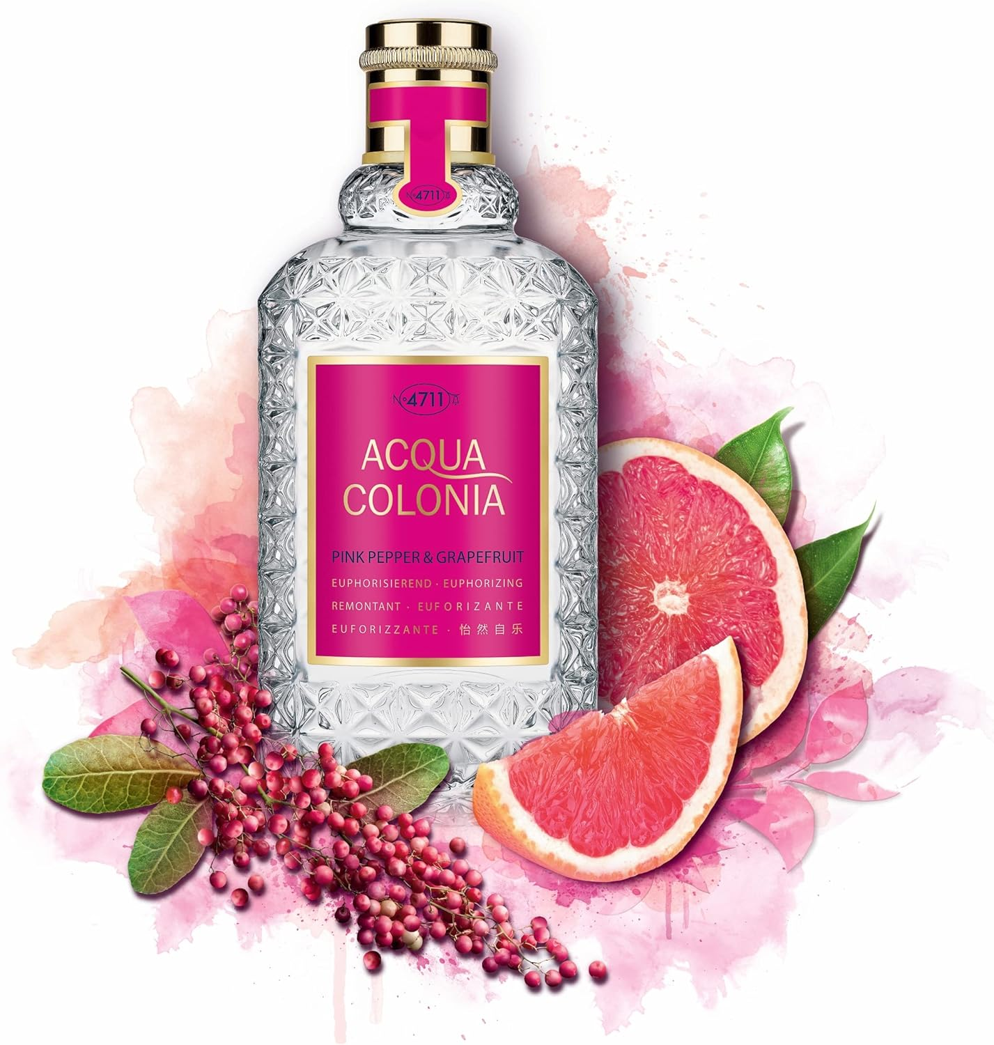 4711 Acqua Colonia - Pink Pepper and Grapefruit by Muelhens for Unisex - 3.4 Oz EDC Spray