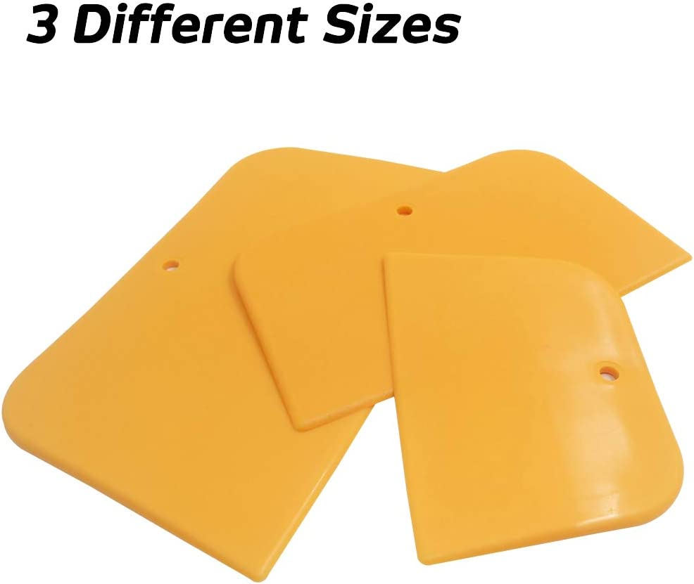 Set of 9 Body Filler Spreaders Automotive Body Fillers, Sourceton 4, 5, 6 Inch Reusable Plastic Spreader for Applying Fillers, Putties, Glazes, Caulks and Paint image number 2