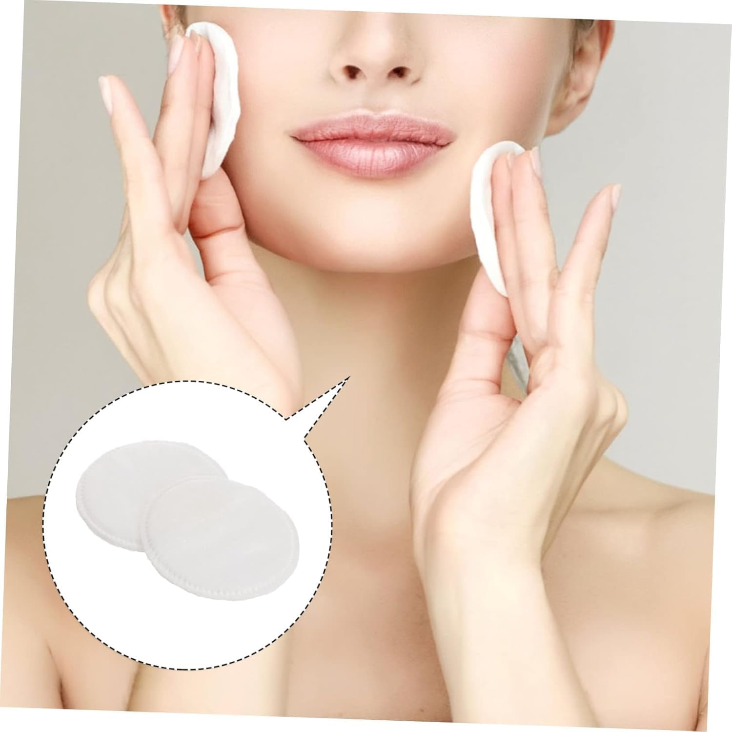 MIVES Reusable Bamboo Cotton Rounds, 20Pcs Eco-Friendly Facial Cleansing Pads image number 5