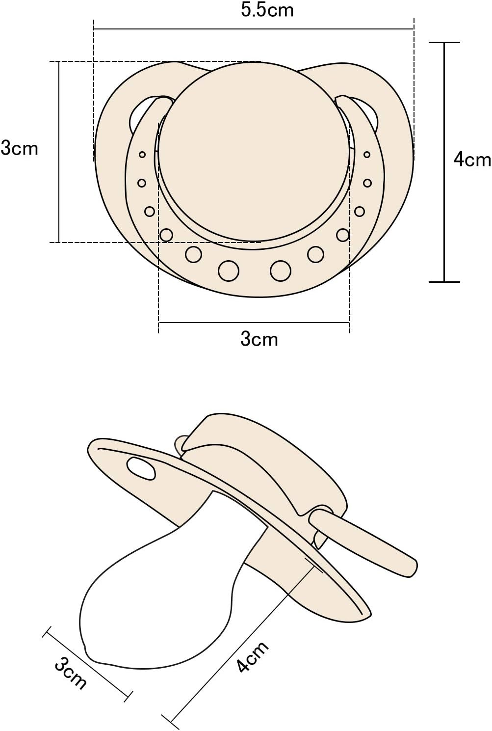 Littleforbig Smallshield Big Sized Pacifier - Ivory image number 5