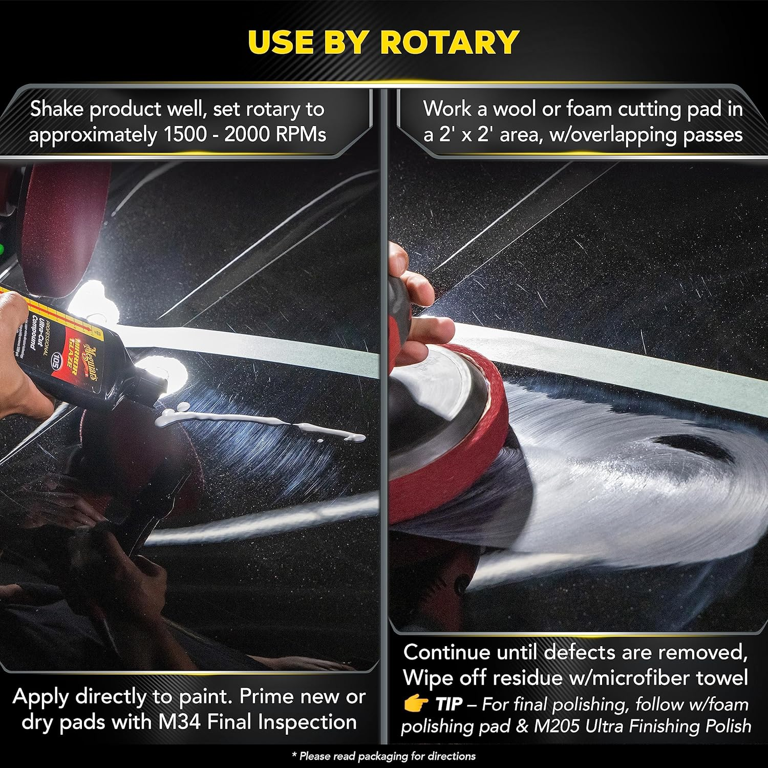 Meguiar'S M105 Mirror Glaze Ultra-Cut Compound - 8 Oz. image number 4