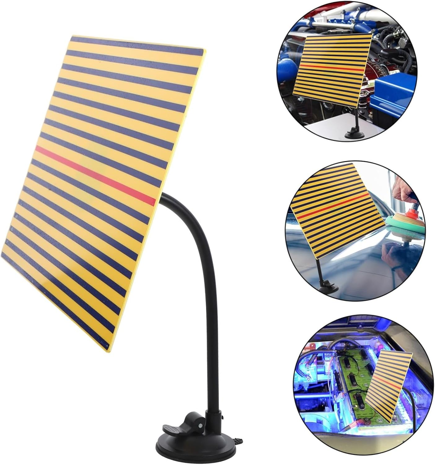 LALADEFIEE Auto Dent Removal Tool Light Board Paintless Dent Repair Reflector Panel for Automotive Body Repair Kit image number 2
