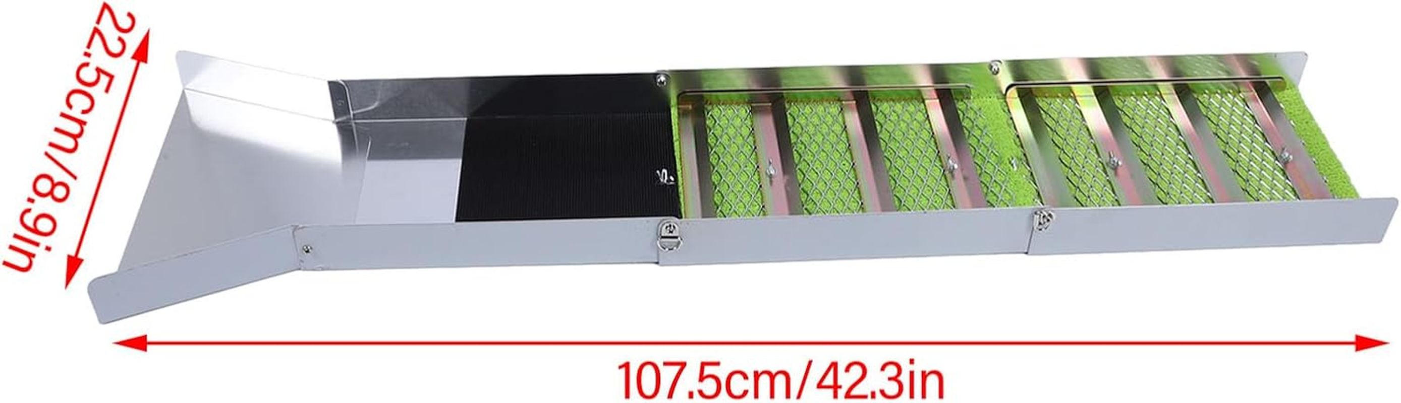49.6In Folding Sluice Box for Gold Mining, Aluminum Alloy Gold Sluice Box, Gold Prospecting Mining Equipment for River Creek Gold Panning Dredging image number 2
