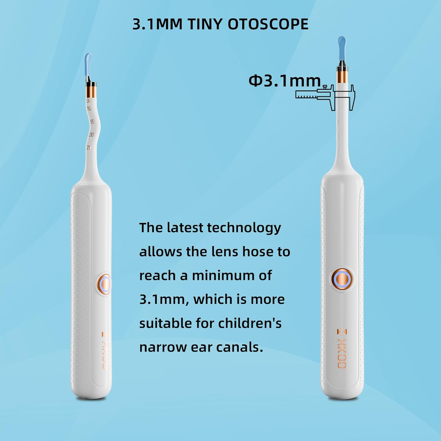 R1 Pro Visual Earwax Removal Ear Cleaner Kit Earscope Ear Wax Remover Tools Smart Ear Pick Kit with Camera for Ios & Android (Blue) image number 3