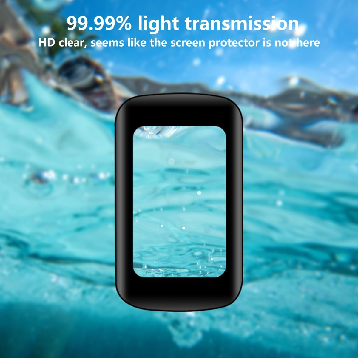 Rnnmeeko Pack of 3 Screen Protectors for Fitbit Charge 6, Protective Glass for Fitbit Charge 6, Tempered Glass, Ultra HD Clear for Fitbit Charge 6, Tempered Glass Film, 3D round Edge Screen Protector image number 4