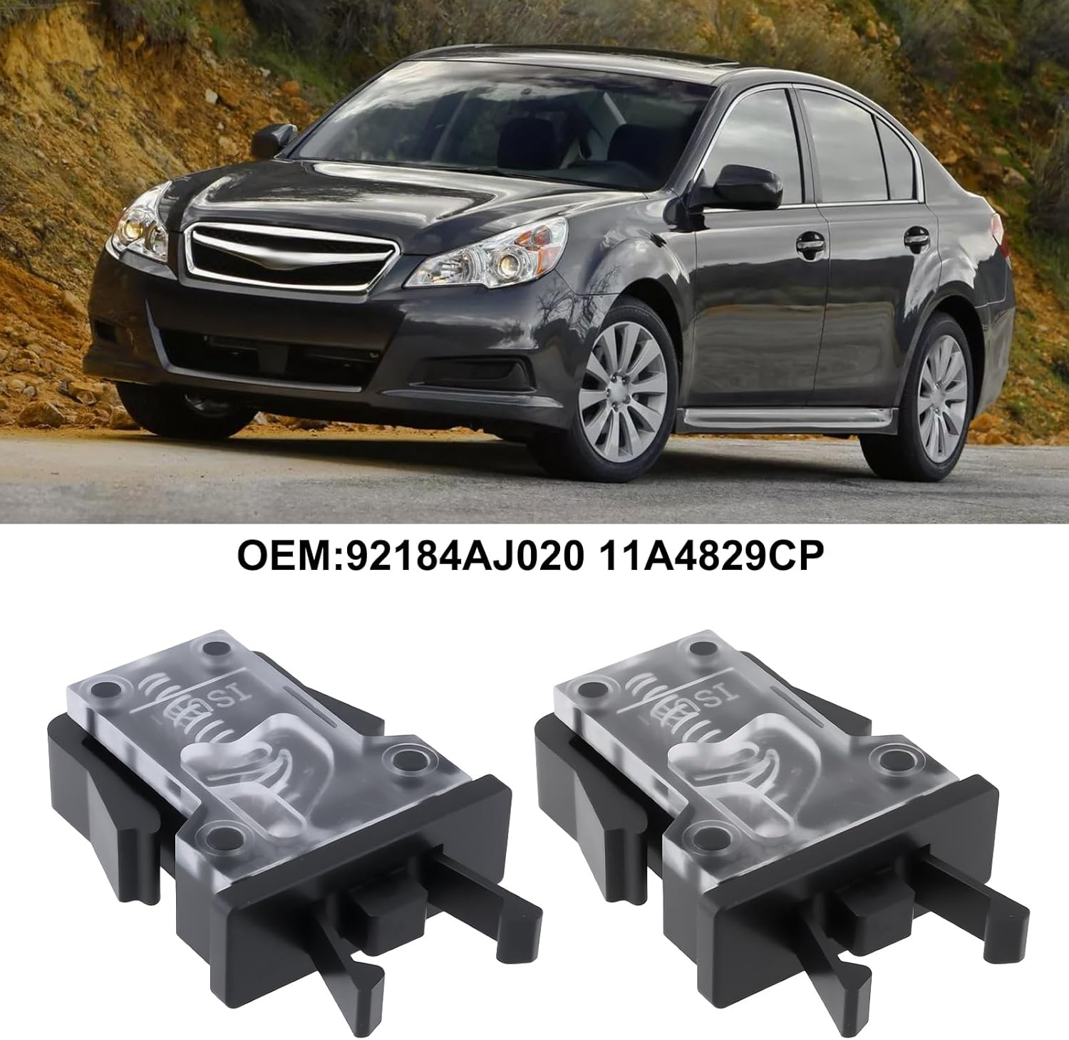 2Pcs Car over Head Console Box Lock 92184AJ020 11A4829CP Compatible with Subaru 2009-2014 image number 4