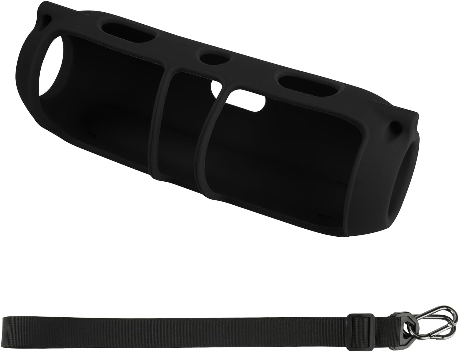 JOYSOG Silicone Cover for Beats Pill Portable Bluetooth Speaker Storage Bag Speaker Holder Travel Bag (Type 2&Red) image number 2