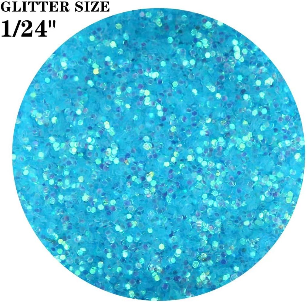 TORC Iridescent Blue Chunky Glitter 1 Pound 16 OZ Glitter for Resin Crafts Tumblers Cosmetic Makeup Nail Art Festival Decoration image number 3