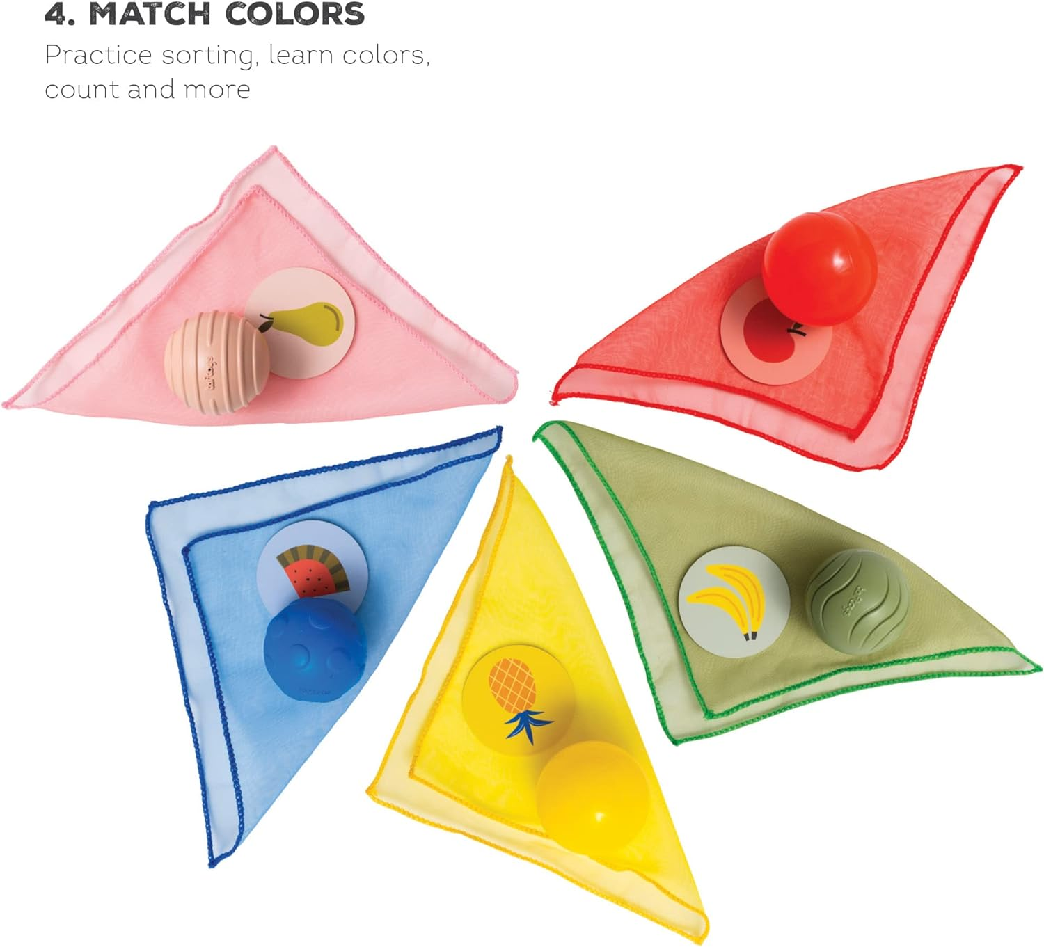 Taf Toys Sensory Baby Tissue Box Toy, Object Permanence Box, Imaginary Play for Infants & Toddlers, Montessori Square Sensory Toys, Pull Scarves, Play Balls & Cards Educational Preschool Learning image number 4