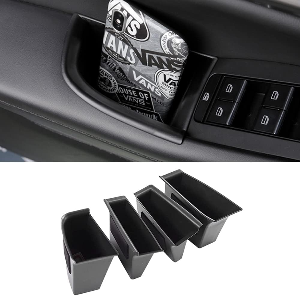 4Pcs Car Door Side Storage Box for 2019-2023 Mazda3 2020-2023 CX-30 CX30 Door Handle Organizer Mazda3 BP CX-30 DM Phone Container Key Holder ABS Tray Insert Glove Pallet (4PCS Front Door Rear Door) image number 1