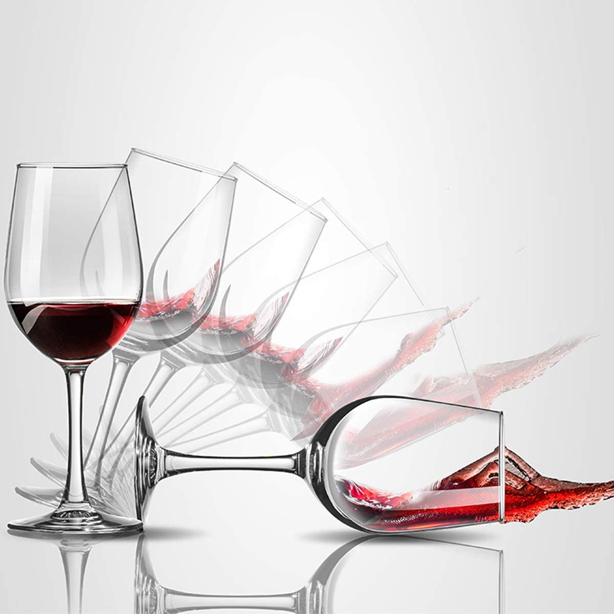 PARACITY Wine Glasses, Crystal Clear Glass, Long Stem Wine Glass for Red and White Wine - 10 OZ (Set of 2) image number 3