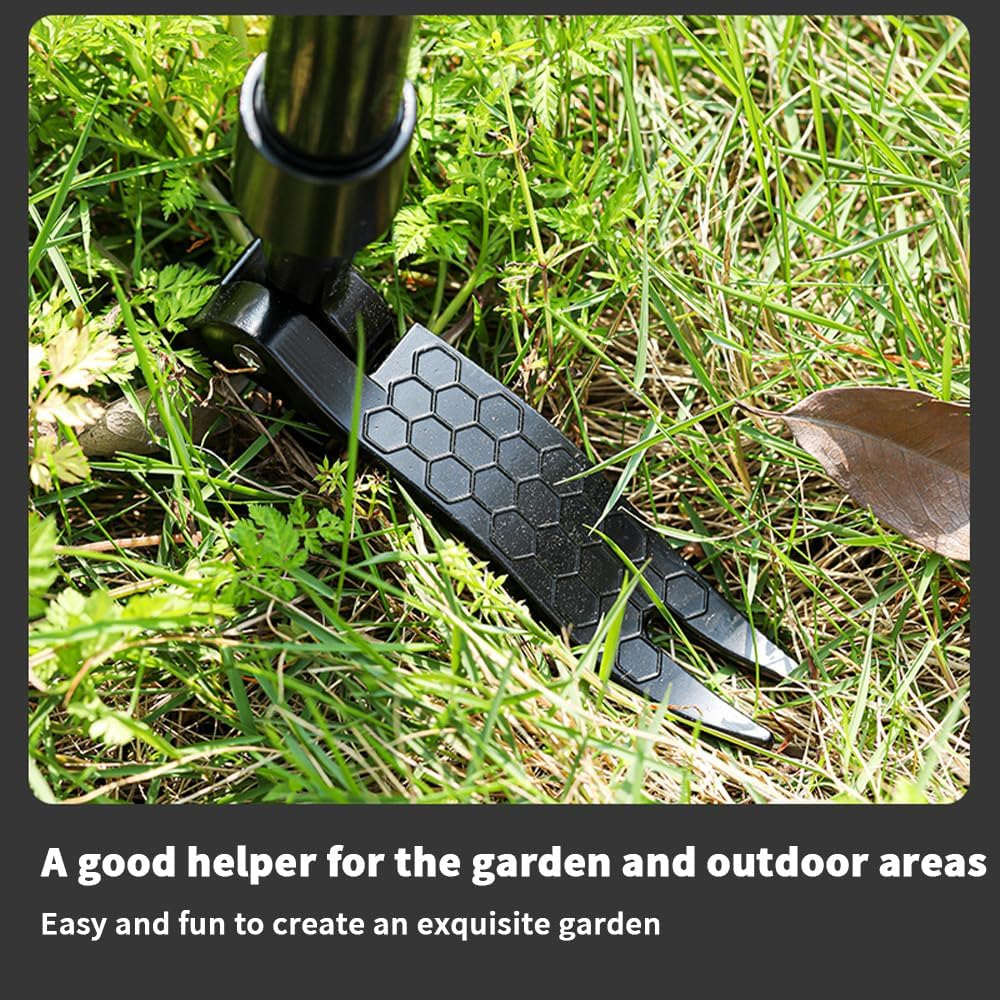 TOMVAES Weed Puller, Weed Puller Tool Stand-Up Weeder with Metal Long Handle/Stainless Steel Claw, for Lawn and Garden,Easily Remove Weeds without Bending, Pulling,Or Kneeling image number 1